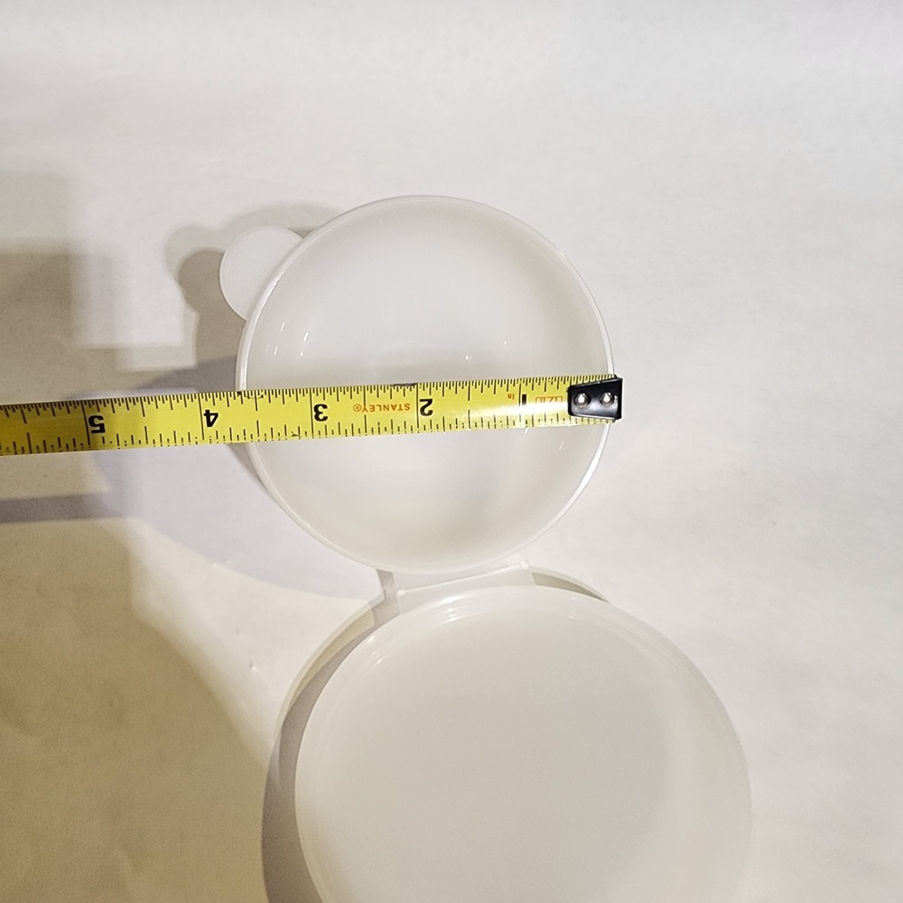 ☀️ Tupperware Forget Me‎ Not Hanging Tomato Onion Keepers LG WHITE - Picture 4 of 4